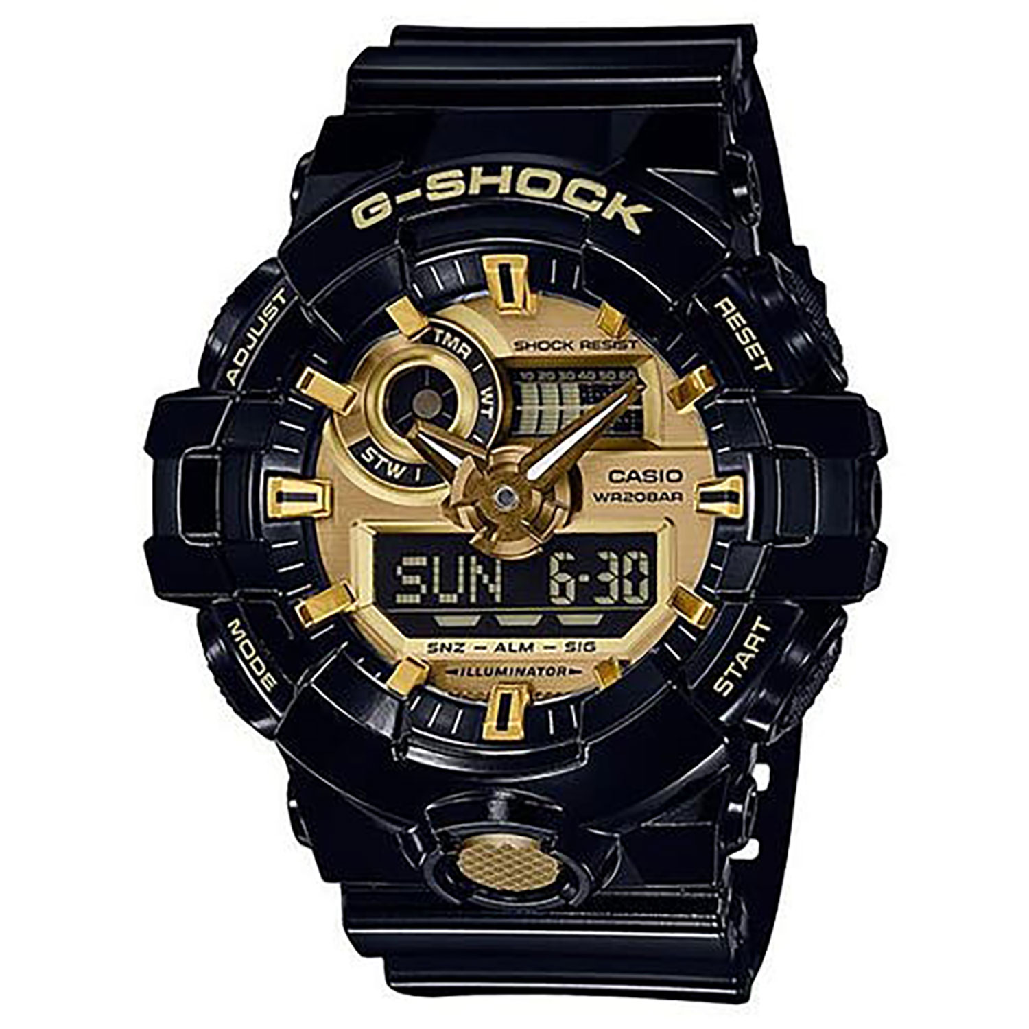 ساعت مردانه کاسیو G-SHOCK کد GA-710GB-1A