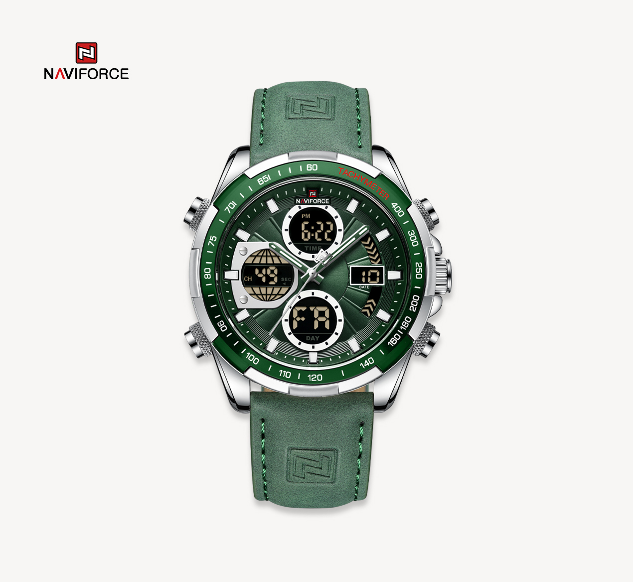 ساعت مردانه ناوی فورس NAVIFORCE کد  9197 SSGN دو زمانه