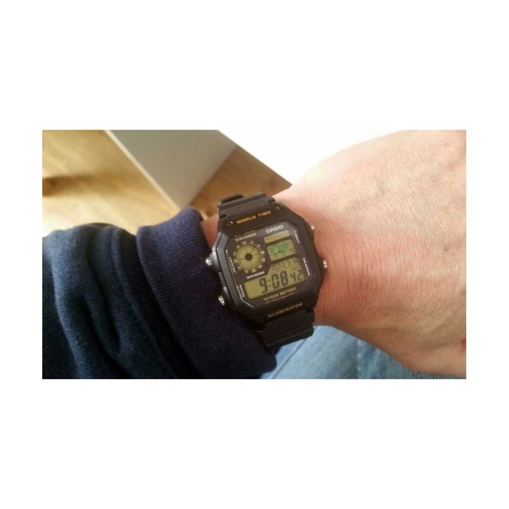 ساعت مچی مردانه کاسیو، زیرمجموعه Standard، کد AE-1200WH-1BVDF