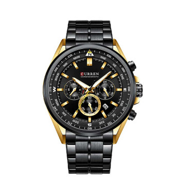 ساعت مردانه کارن کد 8399 Black-Gold 